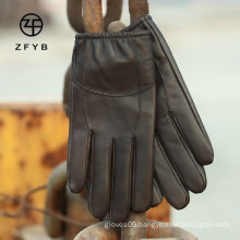mens fashion real leather driving gloves supplier